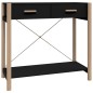 vidaXL Konsolentisch Schwarz 82x38x75 cm Holzwerkstoff vidaXL Konsolentisch Schwarz 82x38x75 cm Holzwerkstoff