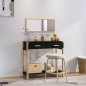 vidaXL Konsolentisch Schwarz 82x38x75 cm Holzwerkstoff vidaXL Konsolentisch Schwarz 82x38x75 cm Holzwerkstoff