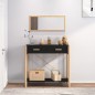 vidaXL Konsolentisch Schwarz 82x38x75 cm Holzwerkstoff vidaXL Konsolentisch Schwarz 82x38x75 cm Holzwerkstoff