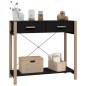 vidaXL Konsolentisch Schwarz 82x38x75 cm Holzwerkstoff vidaXL Konsolentisch Schwarz 82x38x75 cm Holzwerkstoff