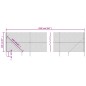 vidaXL Maschendrahtzaun mit Bodenhülsen Silbern 2,2x25 m vidaXL Maschendrahtzaun mit Bodenhülsen Silbern 2,2x25 m