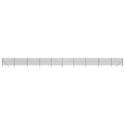 vidaXL Maschendrahtzaun Anthrazit 1,6x25 m