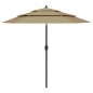 vidaXL Sonnenschirm mit Aluminium-Mast 3-lagig Taupe 2,5 m vidaXL Sonnenschirm mit Aluminium-Mast 3-lagig Taupe 2,5 m