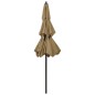vidaXL Sonnenschirm mit Aluminium-Mast 3-lagig Taupe 2,5 m vidaXL Sonnenschirm mit Aluminium-Mast 3-lagig Taupe 2,5 m