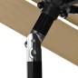 vidaXL Sonnenschirm mit Aluminium-Mast 3-lagig Taupe 2,5 m vidaXL Sonnenschirm mit Aluminium-Mast 3-lagig Taupe 2,5 m