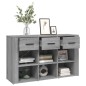 vidaXL Sideboard Grau Sonoma 100x30x59,5 cm Holzwerkstoff vidaXL Sideboard Grau Sonoma 100x30x59,5 cm Holzwerkstoff