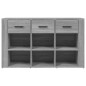 vidaXL Sideboard Grau Sonoma 100x30x59,5 cm Holzwerkstoff vidaXL Sideboard Grau Sonoma 100x30x59,5 cm Holzwerkstoff