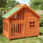 vidaXL Hundehütte Braun 96x60,5x87 cm Massivholz Kiefer vidaXL Hundehütte Braun 96x60,5x87 cm Massivholz Kiefer