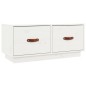 vidaXL TV-Schrank Weiß 80x34x35 cm Massivholz Kiefer vidaXL TV-Schrank Weiß 80x34x35 cm Massivholz Kiefer