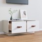 vidaXL TV-Schrank Weiß 80x34x35 cm Massivholz Kiefer vidaXL TV-Schrank Weiß 80x34x35 cm Massivholz Kiefer