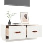 vidaXL TV-Schrank Weiß 80x34x35 cm Massivholz Kiefer vidaXL TV-Schrank Weiß 80x34x35 cm Massivholz Kiefer