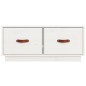 vidaXL TV-Schrank Weiß 80x34x35 cm Massivholz Kiefer vidaXL TV-Schrank Weiß 80x34x35 cm Massivholz Kiefer