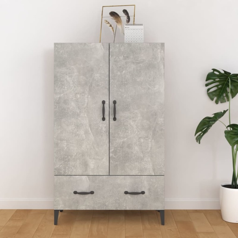 vidaXL Highboard Betongrau 70x31x115 cm Holzwerkstoff vidaXL Highboard Betongrau 70x31x115 cm Holzwerkstoff