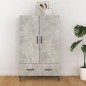 vidaXL Highboard Betongrau 70x31x115 cm Holzwerkstoff vidaXL Highboard Betongrau 70x31x115 cm Holzwerkstoff