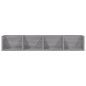 vidaXL CD-Wandregal Grau Sonoma 100x18x18 cm Holzwerkstoff vidaXL CD-Wandregal Grau Sonoma 100x18x18 cm Holzwerkstoff