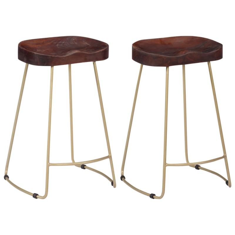 vidaXL Gavin Barhocker 2 Stk. Massivholz Mango vidaXL Gavin Barhocker 2 Stk. Massivholz Mango