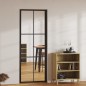 vidaXL Innentür ESG Glas und Aluminium 76x201,5 cm Schwarz vidaXL Innentür ESG Glas und Aluminium 76x201,5 cm Schwarz