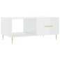 vidaXL Couchtisch Hochglanz-Weiß 90x50x40 cm Holzwerkstoff vidaXL Couchtisch Hochglanz-Weiß 90x50x40 cm Holzwerkstoff