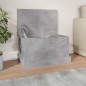 vidaXL Truhe Betongrau 50x30x28 cm Holzwerkstoff vidaXL Truhe Betongrau 50x30x28 cm Holzwerkstoff