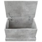 vidaXL Truhe Betongrau 50x30x28 cm Holzwerkstoff vidaXL Truhe Betongrau 50x30x28 cm Holzwerkstoff