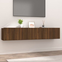 vidaXL TV-Schränke 2 Stk. Braun Eichen-Optik 80x30x30 cm Holzwerkstoff
