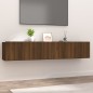 vidaXL TV-Schränke 2 Stk. Braun Eichen-Optik 80x30x30 cm Holzwerkstoff vidaXL TV-Schränke 2 Stk. Braun Eichen-Optik 80x30x30 cm Holzwerkstoff