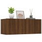 vidaXL TV-Schränke 2 Stk. Braun Eichen-Optik 80x30x30 cm Holzwerkstoff vidaXL TV-Schränke 2 Stk. Braun Eichen-Optik 80x30x30 cm Holzwerkstoff