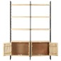 vidaXL Bücherregal 4 Etagen 124x30x180 cm Mango Massivholz vidaXL Bücherregal 4 Etagen 124x30x180 cm Mango Massivholz