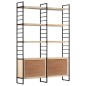 vidaXL Bücherregal 4 Etagen 124x30x180 cm Mango Massivholz vidaXL Bücherregal 4 Etagen 124x30x180 cm Mango Massivholz