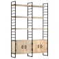 vidaXL Bücherregal 4 Etagen 124x30x180 cm Mango Massivholz vidaXL Bücherregal 4 Etagen 124x30x180 cm Mango Massivholz