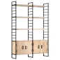 vidaXL Bücherregal 4 Etagen 124x30x180 cm Mango Massivholz vidaXL Bücherregal 4 Etagen 124x30x180 cm Mango Massivholz