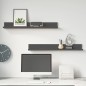 vidaXL Wandregale 2 Stk. Grau 80x11x9 cm Massivholz Kiefer vidaXL Wandregale 2 Stk. Grau 80x11x9 cm Massivholz Kiefer