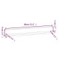vidaXL Wandregale 2 Stk. Grau 80x11x9 cm Massivholz Kiefer vidaXL Wandregale 2 Stk. Grau 80x11x9 cm Massivholz Kiefer