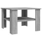 vidaXL Couchtisch Grau Sonoma 60x60x42 cm Holzwerkstoff vidaXL Couchtisch Grau Sonoma 60x60x42 cm Holzwerkstoff