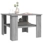 vidaXL Couchtisch Grau Sonoma 60x60x42 cm Holzwerkstoff vidaXL Couchtisch Grau Sonoma 60x60x42 cm Holzwerkstoff