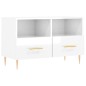 vidaXL TV-Schrank Hochglanz-Weiß 80x36x50 cm Holzwerkstoff vidaXL TV-Schrank Hochglanz-Weiß 80x36x50 cm Holzwerkstoff
