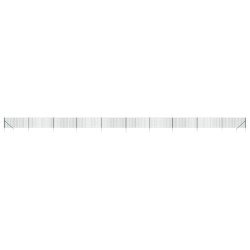 vidaXL Maschendrahtzaun mit Bodenhülsen Grün 0,8x25 m
