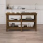 vidaXL Werkbank Honigbraun 142,5x50x80 cm Massivholz Kiefer vidaXL Werkbank Honigbraun 142,5x50x80 cm Massivholz Kiefer