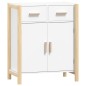 vidaXL Sideboard Weiß 62x38x75 cm Holzwerkstoff vidaXL Sideboard Weiß 62x38x75 cm Holzwerkstoff