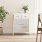 vidaXL Sideboard Weiß 62x38x75 cm Holzwerkstoff vidaXL Sideboard Weiß 62x38x75 cm Holzwerkstoff