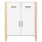 vidaXL Sideboard Weiß 62x38x75 cm Holzwerkstoff vidaXL Sideboard Weiß 62x38x75 cm Holzwerkstoff