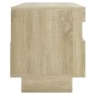 vidaXL TV-Schrank mit LED-Leuchten Sonoma-Eiche 100x35x40 cm vidaXL TV-Schrank mit LED-Leuchten Sonoma-Eiche 100x35x40 cm