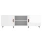 vidaXL TV-Schrank Hochglanz-Weiß 150x30x50 cm Holzwerkstoff vidaXL TV-Schrank Hochglanz-Weiß 150x30x50 cm Holzwerkstoff