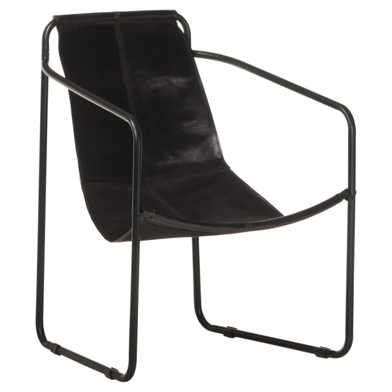 vidaXL Relaxsessel Schwarz Echtleder vidaXL Relaxsessel Schwarz Echtleder