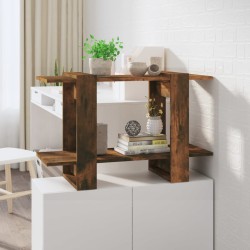 vidaXL Bücherregal/Raumteiler Räuchereiche 80x30x51 cm