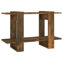 vidaXL Bücherregal/Raumteiler Räuchereiche 80x30x51 cm