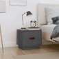 vidaXL Nachttisch Grau 40x34x35 cm Massivholz Kiefer vidaXL Nachttisch Grau 40x34x35 cm Massivholz Kiefer