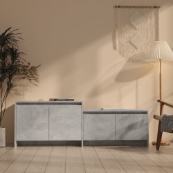 vidaXL TV-Schrank Betongrau 146,5x35x50 cm Holzwerkstoff