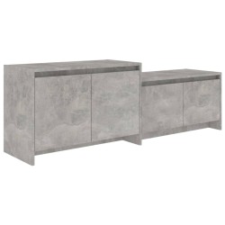 vidaXL TV-Schrank Betongrau 146,5x35x50 cm Holzwerkstoff