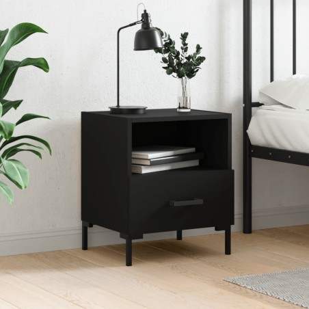 vidaXL Nachttisch Schwarz 40x35x47,5 cm Holzwerkstoff